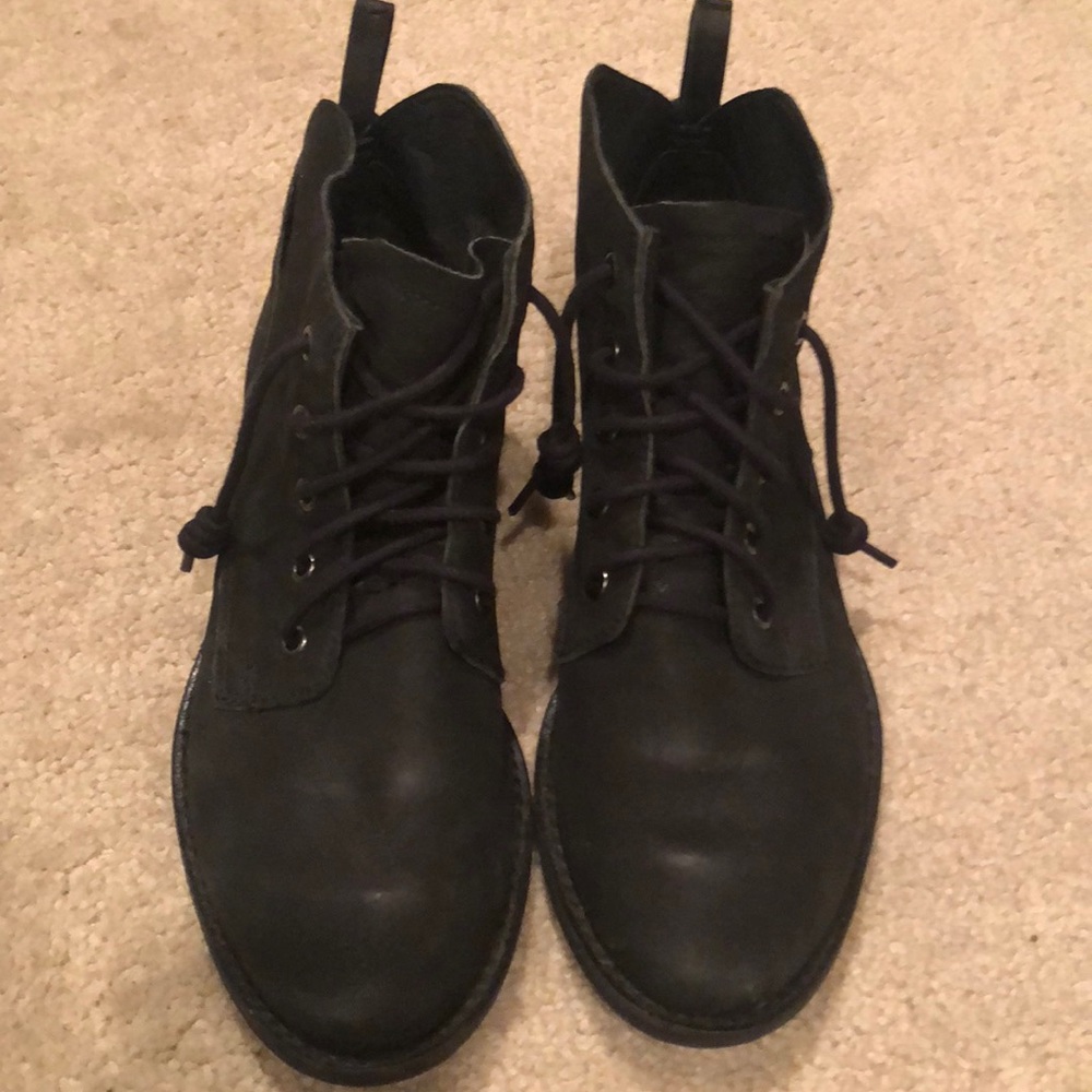 Sam Edelman black combat booties